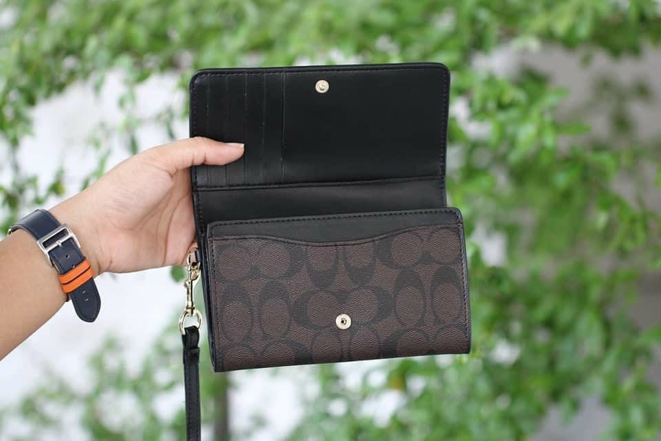 VÍ NỮ DÀI COACH DA THẬT | COACH NEW YORK WALLET 3